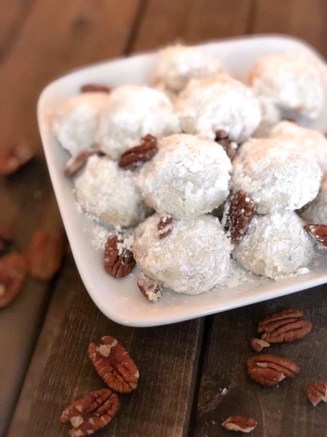 Keto Pecan Snowball Cookies - Butter Together Kitchen