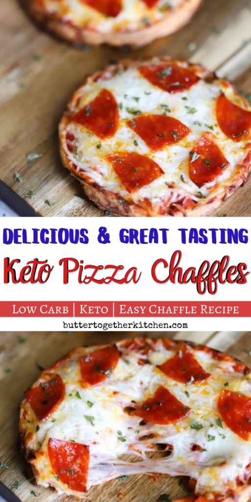 Delicious Keto Pizza Chaffle Recipe - Butter Together Kitchen