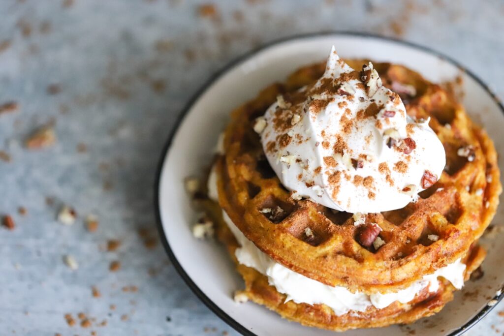 Keto Pumpkin Cheesecake Chaffle Butter Together Kitchen