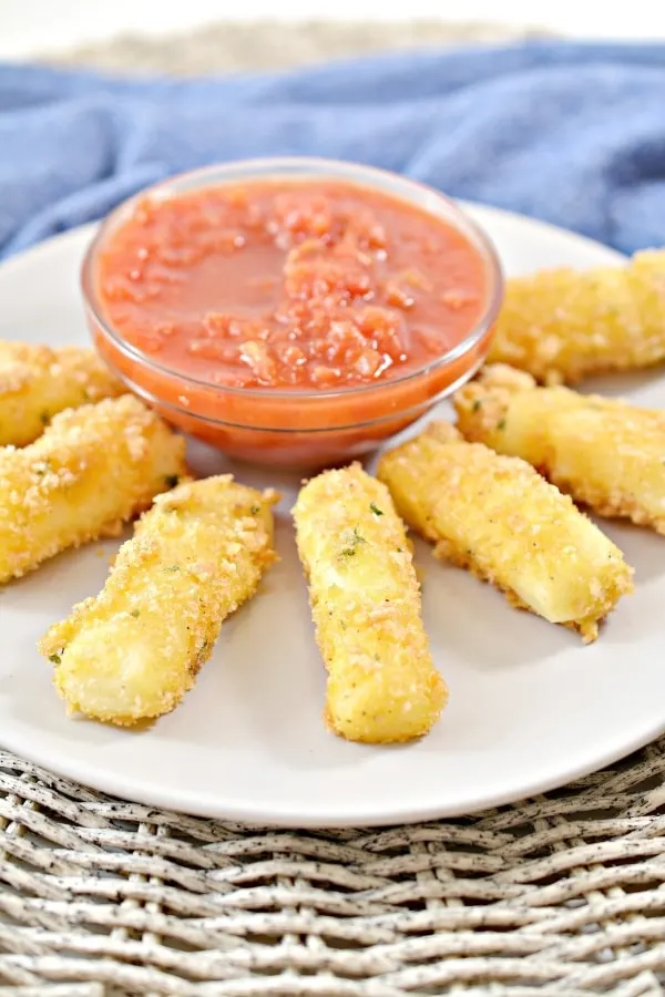 Air Fryer Keto Mozzarella Sticks Butter Together Kitchen